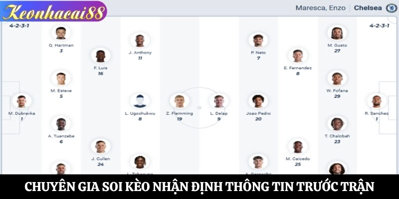 Chuyên gia soi kèo nhận định thông tin trước trận